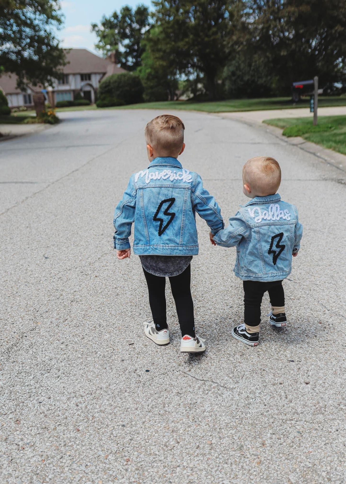 Custom Light Wash Jean Jacket for Toddler