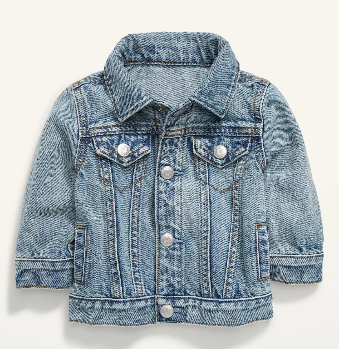 Custom Light Wash Jean Jacket for Baby