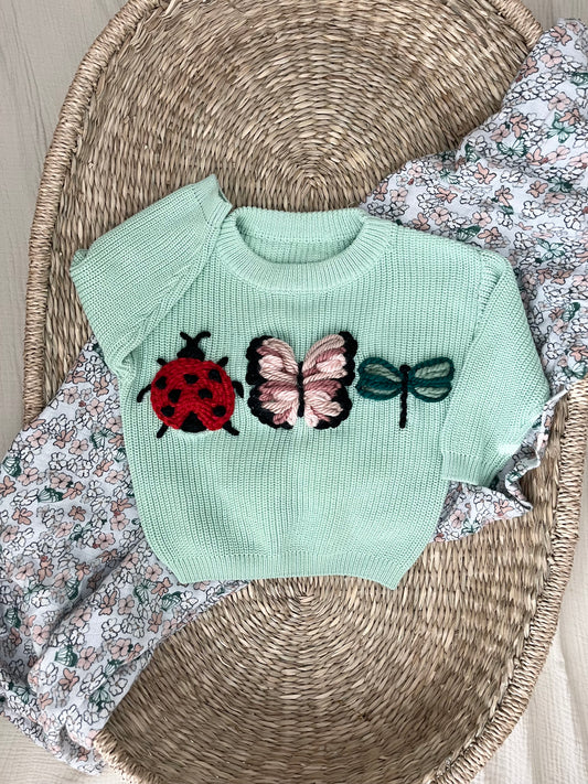 Custom Sweater in Seafoam