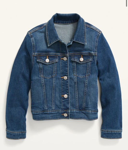 Custom Medium Wash Jean Jacket for Kids