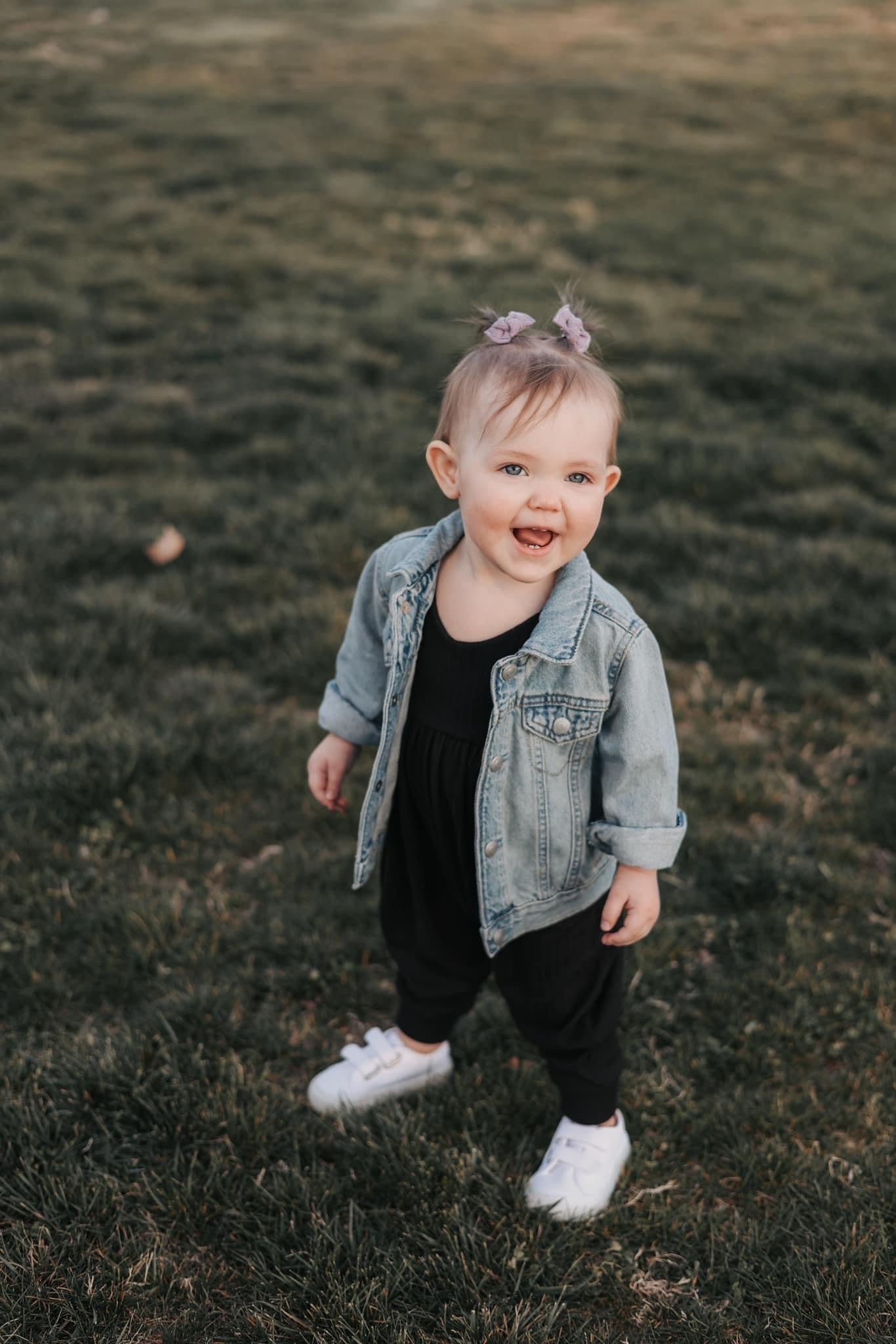 Custom Light Wash Jean Jacket for Baby