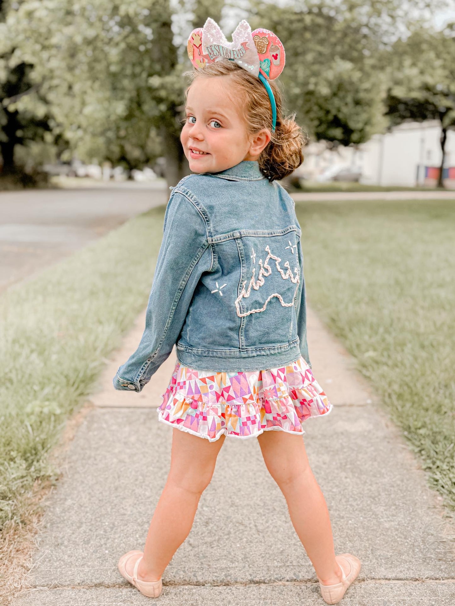 Custom Light Wash Jean Jacket for Kids