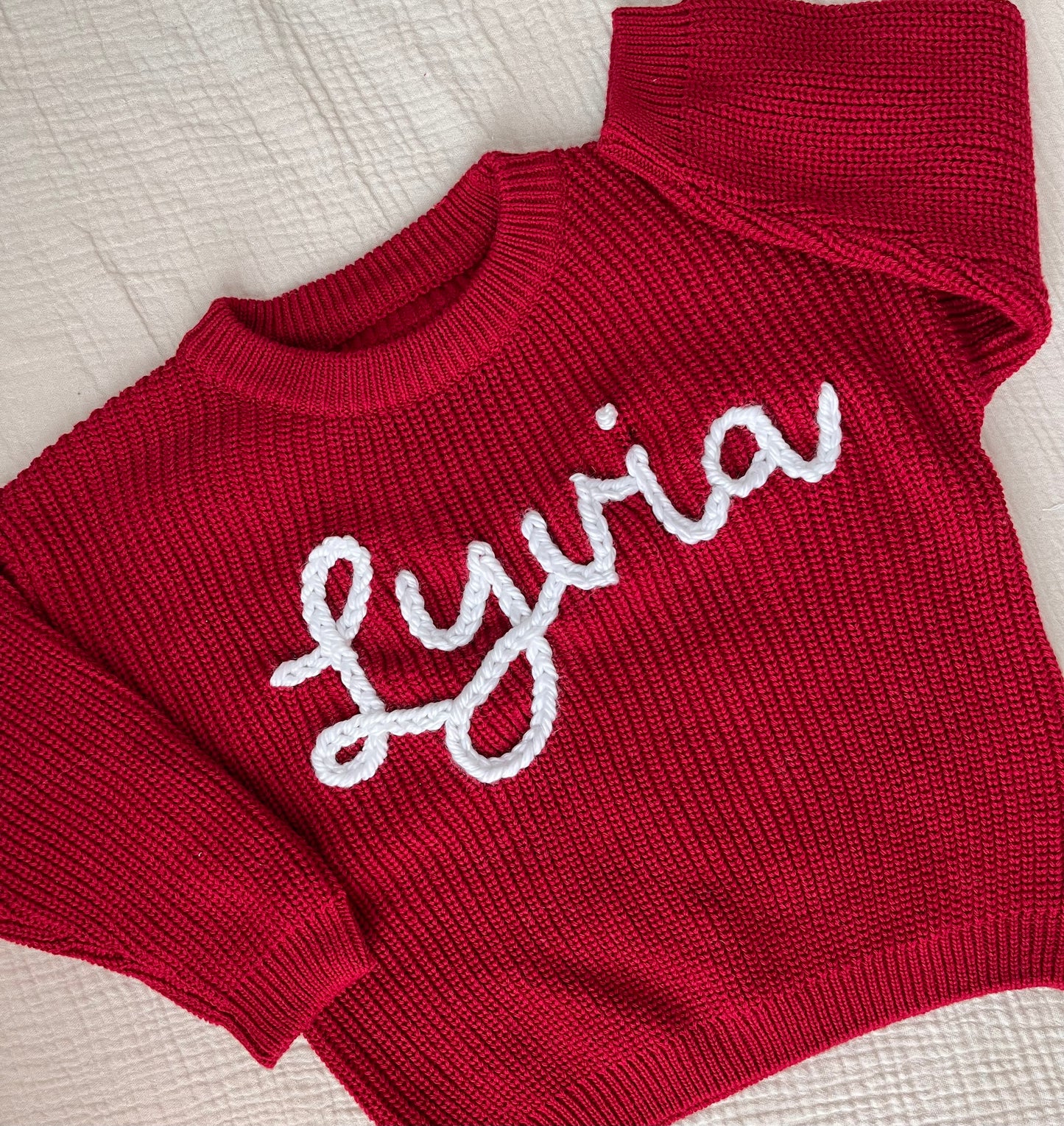 Custom Sweater in RED