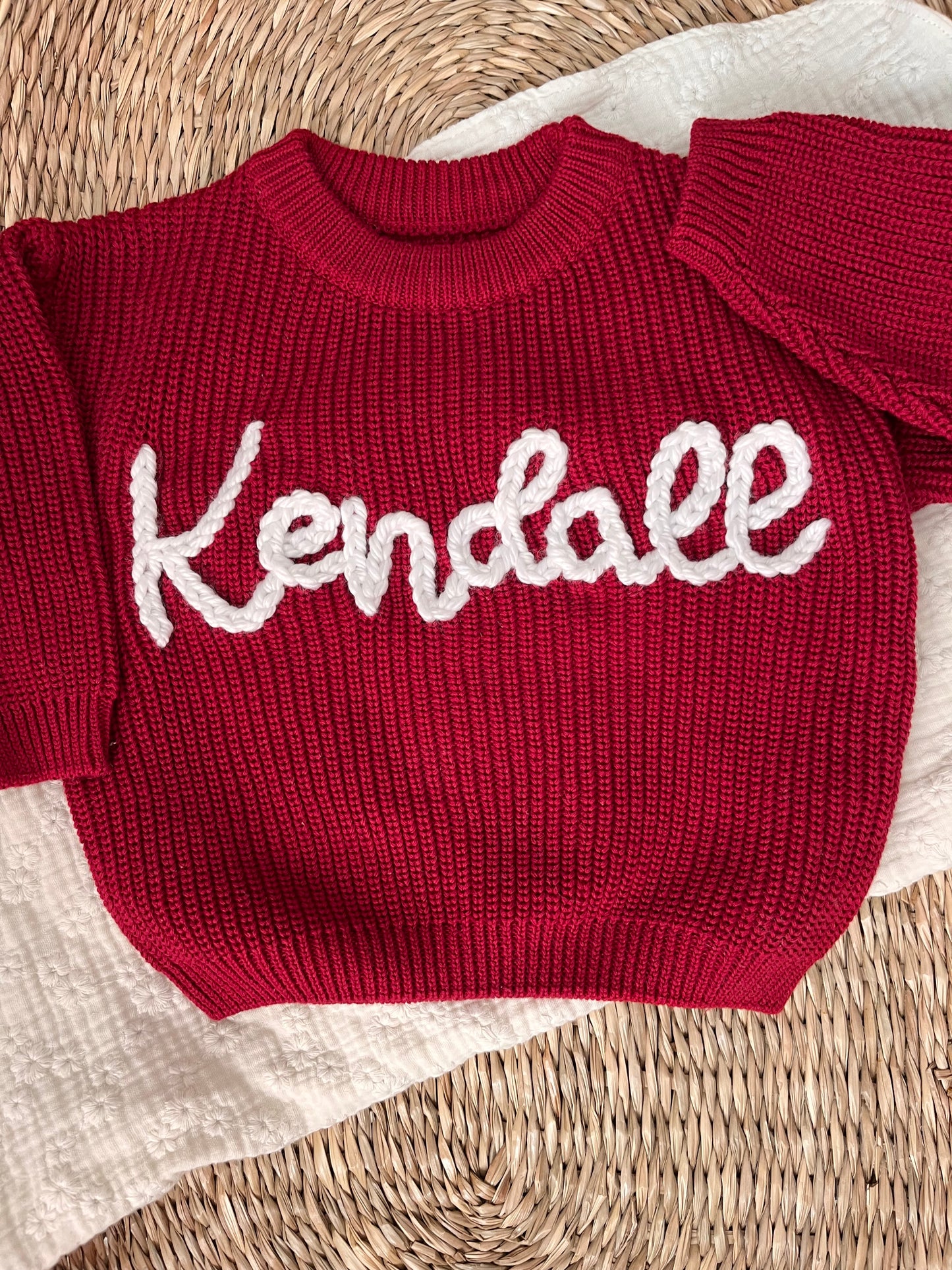 Custom Sweater in RED